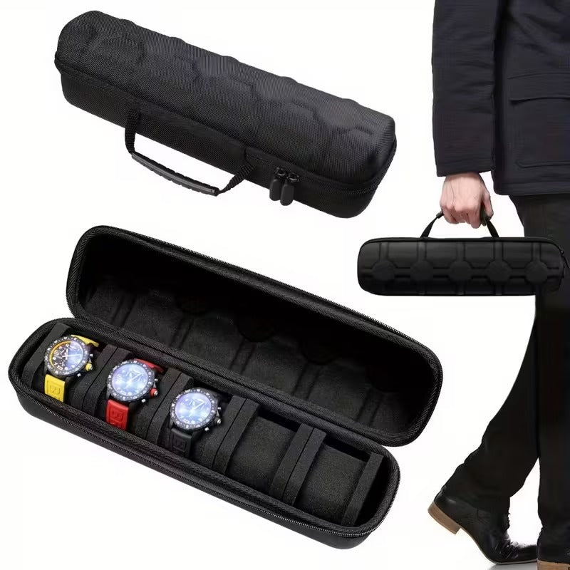 5-Slot Portable Travel Watch Organizer