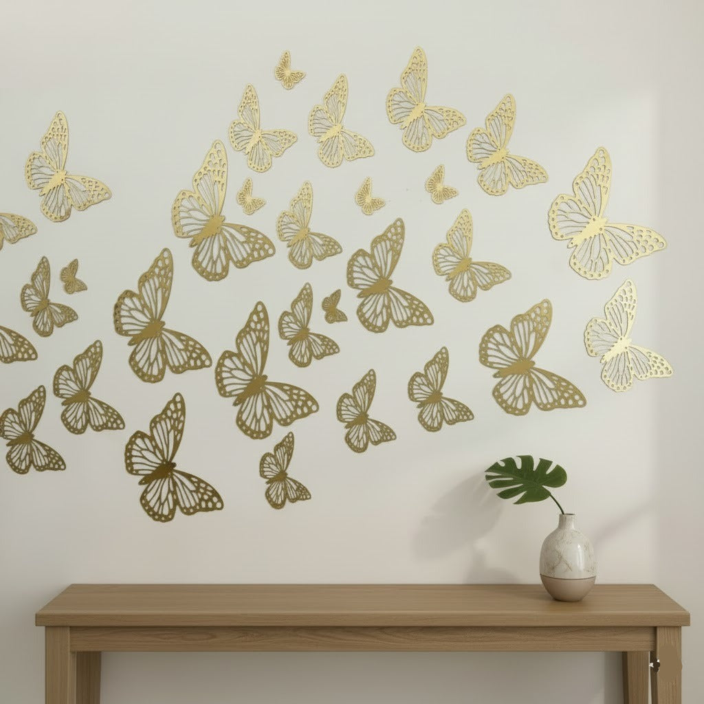 10PCs Acrylic Butterfly Mirror Set (3Inch)